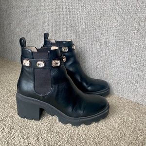 Steve Madden booties with jewel belt